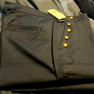 Blue wide legged trousers